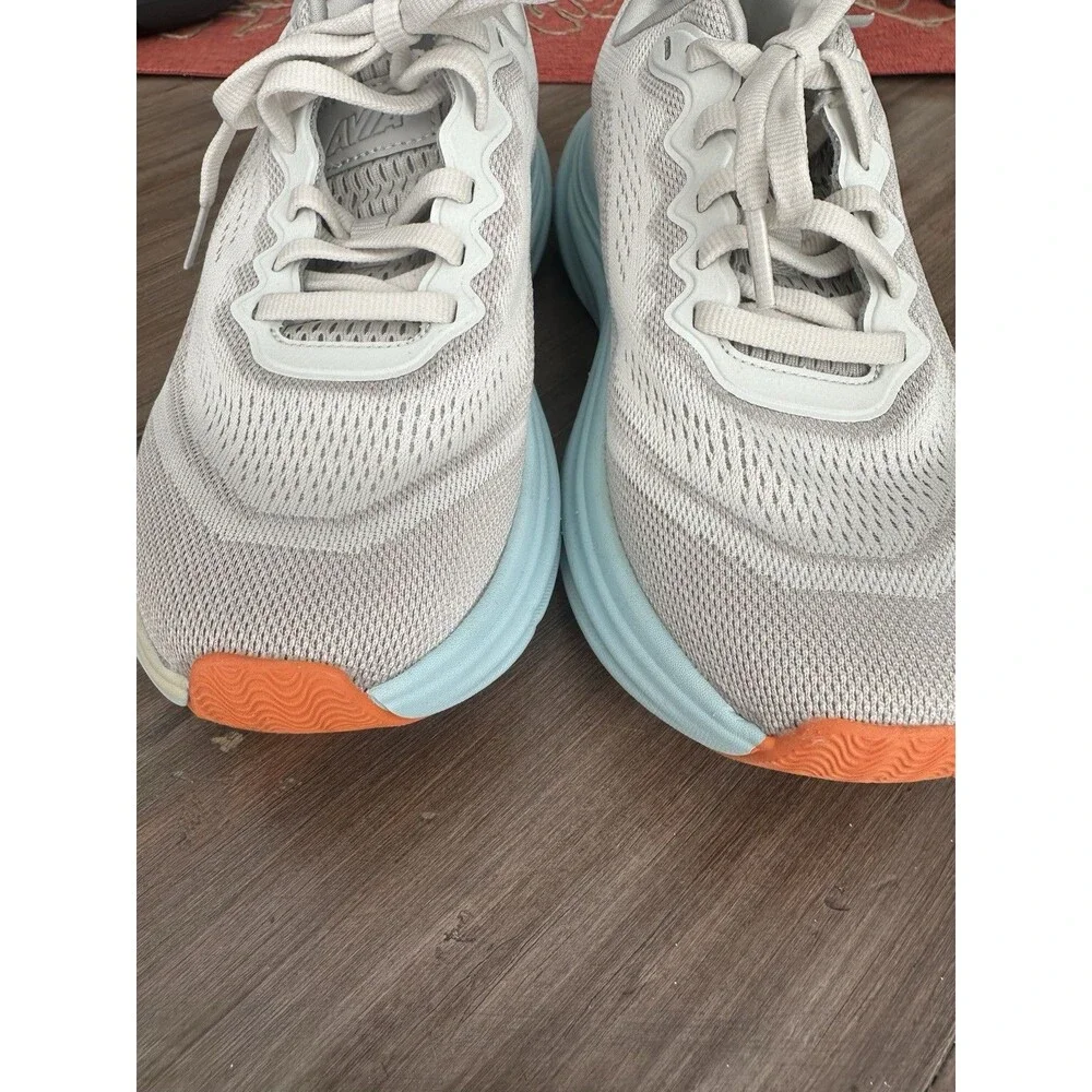 Avis Women’s Running Shoes Size 6.5 Beige Blue Yellow Orange Athletic Sneakers